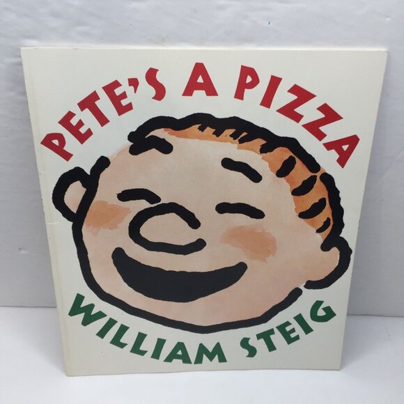 Vintage Lot 3 Kids Picture Books Curious George Pete's A Pizza Mop Top Haircut - Picture 13 of 16